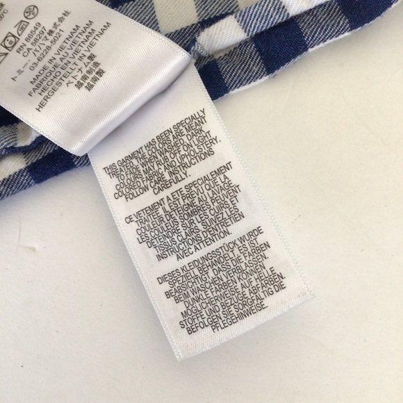 TOMMY BAHAMA BONITA CHECK PRINT POPOVER BLOUSE WOMENS SMALL - Picture 12 of 12